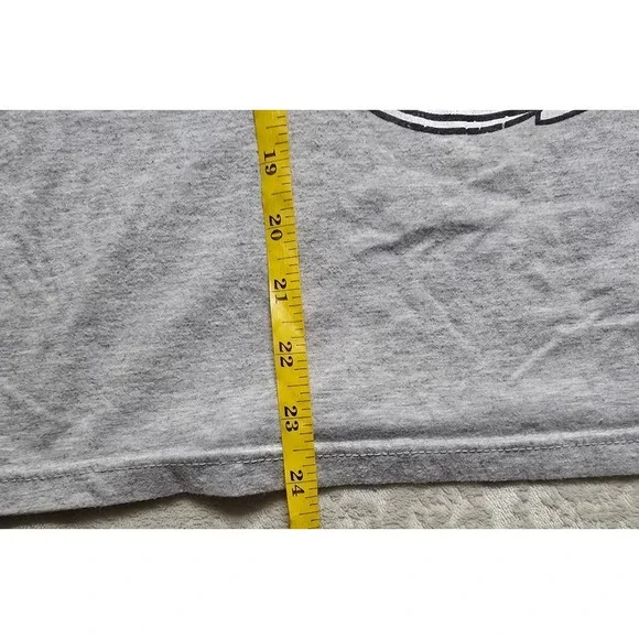 Disney Pajama T Shirt Women's‎ M Gray Mickey Mouse With Santa Hat Sleepwear - Picture 6 of 6